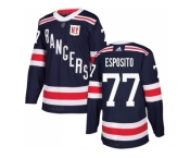 Men Adidas New York Rangers #77 Phil Esposito Navy Blue Authentic 2018 Winter Classic Stitched NHL Jersey