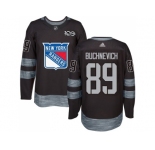Men Adidas New York Rangers #89 Pavel Buchnevich Black 1917-2017 100th Anniversary Stitched NHL Jersey