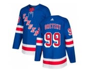 Men Adidas New York Rangers #99 Wayne Gretzky Royal Blue Home Authentic Stitched NHL Jersey