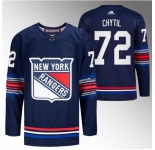 Men New York Rangers #72 Filip Chytil Navy Stitched Jersey