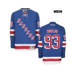Men New York Rangers #93 mika zibanejad Blue Stitched NHL Jersey