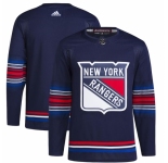 Men New York Rangers Blank Navy Stitched Jersey