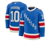 Men's New York Rangers #10 Artemi Panarin Blue Centennial Stitched Hockey Jersey
