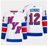 Men's New York Rangers #12 Nick Bonino White 2024 Stadium Series Stitched Jersey