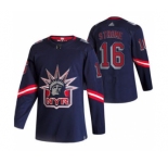 Men's New York Rangers #16 Ryan Strome Navy 2020-21 Reverse Retro Alternate Hockey Jersey