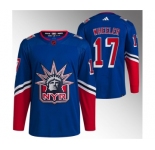 Men's New York Rangers #17 Blake Wheeler Blue Reverse Retro Stitched Jersey