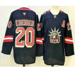 Men's New York Rangers #20 Chris Kreider Navy Reverse Retro Authentic Jersey