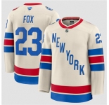 Men's New York Rangers #23 Adam Fox Cream 2026 Winter Classic Stitched Hockey Jersey