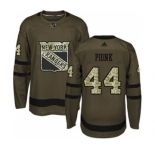 Men's New York Rangers #44 Neal Pionk Green Salute to Service Stitched Hockey Jersey