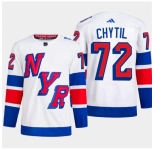 Men's New York Rangers #72 Filip Chytil White 2024 Stadium Series Stitched Jersey