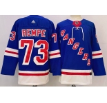 Men's New York Rangers #73 Matt Rempe Royal Stitched Jersey