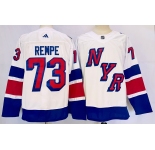 Men's New York Rangers #73 Matt Rempe White 2024 Stadi