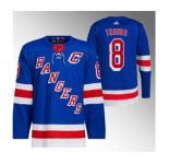 Men's New York Rangers #8 Jacob Trouba Blue Stitched Jersey