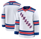 Men's New York Rangers Blank White 2024-25 Away Stitched Hockey Jersey