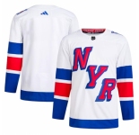 Men's New York Rangers Blank White 2024 Stadium Series Stitched Jersey