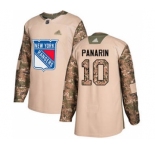 Men's Rangers #10 Artemi Panarin Camo 2017 Veterans Day Stitched Hockey Jersey