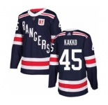Men's Rangers #24 Kaapo Kakko White Road Authentic Stitched Hockey Jersey