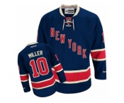 Men's Reebok New York Rangers #10 J.T. Miller Premier Navy Blue Third NHL Jersey