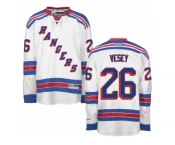 Men's Reebok New York Rangers #26 Jimmy Vesey Authentic White Away NHL Jersey
