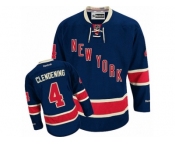 Men's Reebok New York Rangers #4 Adam Clendening Authentic Navy Blue Third NHL Jersey