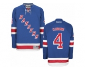 Men's Reebok New York Rangers #4 Adam Clendening Authentic Royal Blue Home NHL Jersey