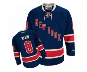 Men's Reebok New York Rangers #8 Kevin Klein Authentic Navy Blue Third NHL Jersey