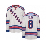 Men's Reebok New York Rangers #8 Kevin Klein Authentic White Away NHL Jersey