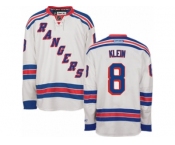 Men's Reebok New York Rangers #8 Kevin Klein Authentic White Away NHL Jersey