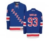 Men's Reebok New York Rangers #93 Mika Zibanejad Authentic Royal Blue Home NHL Jersey