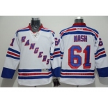 NHL New York Rangers #61 Rick Nash White Road Stitched jerseys