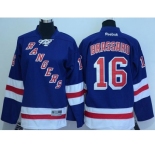 New York Rangers #16 Derick Brassard Blue Home Stitched Youth NHL Jersey