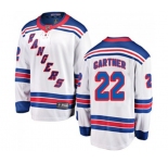 New York Rangers #22 Mike Gartner Fanatics Branded White Away Breakaway NHL Jersey
