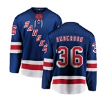 New York Rangers #36 Glenn Anderson Fanatics Branded Royal Blue Home Breakaway NHL Jersey
