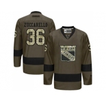 New York Rangers #36 Mats Zuccarello Green Salute to Service Stitched NHL Jersey