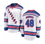 New York Rangers #48 Brett Howden Fanatics Branded White Away Breakaway NHL Jersey
