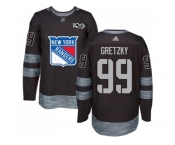 New York Rangers #99 Wayne Gretzky Black 1917-2017 100th Anniversary Stitched NHL Jersey