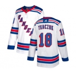 Reebok New York Rangers #18 Walt Tkaczuk Authentic White Away NHL Jersey