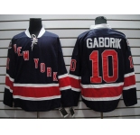 nhl jerseys new york rangers #10 gaborik dk blue[85th]