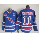 nhl jerseys new york rangers #11 Mark Messier blue [New vintage retro]