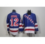 nhl jerseys new york rangers #12 staal blue