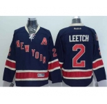 nhl jerseys new york rangers #2 leetch dk.blue[2014 new stadium][patch A][85th]