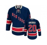 nhl jerseys new york rangers #20 kreider dk blue