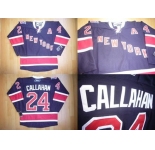 nhl jerseys new york rangers #24 callahan dk blue[85th]