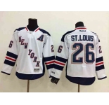nhl jerseys new york rangers #26 st.louis white[patch A]