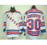 nhl jerseys new york rangers #30 lundoqvust white