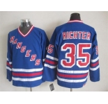 nhl jerseys new york rangers #35 richter blue[New vintage retro]