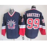 nhl jerseys new york rangers #99 gretzky blue[2015 new]