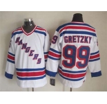 nhl jerseys new york rangers #99 gretzky white[m&n]