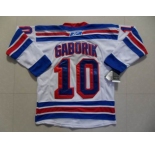 nhl new york rangers #10 gaborik white