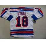 nhl new york rangers #18 staal white